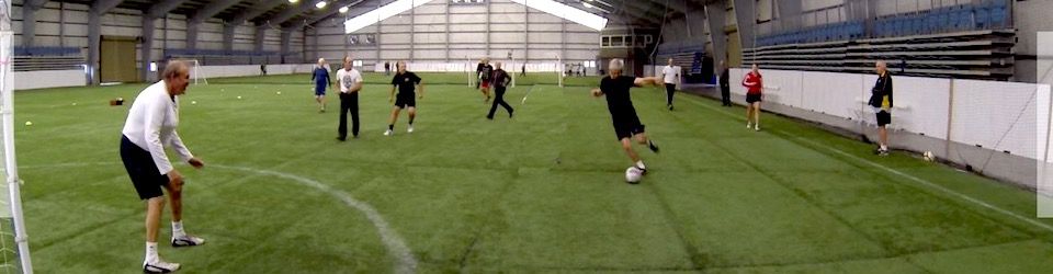 playing walking soccer