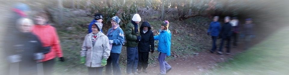 walking group at craig bay